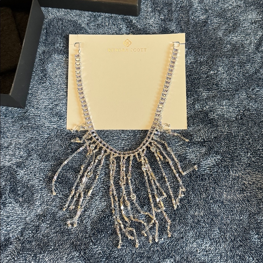 Kendra Scott Silver Fringe Necklace